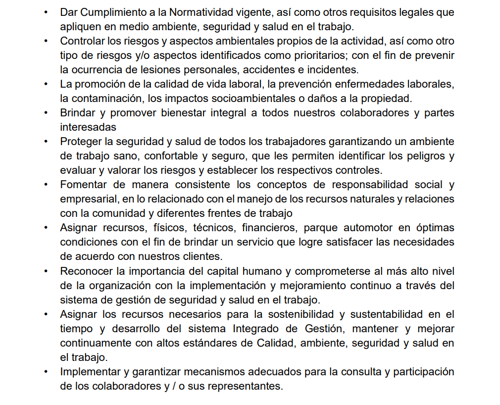 politicas seguridad proturcol